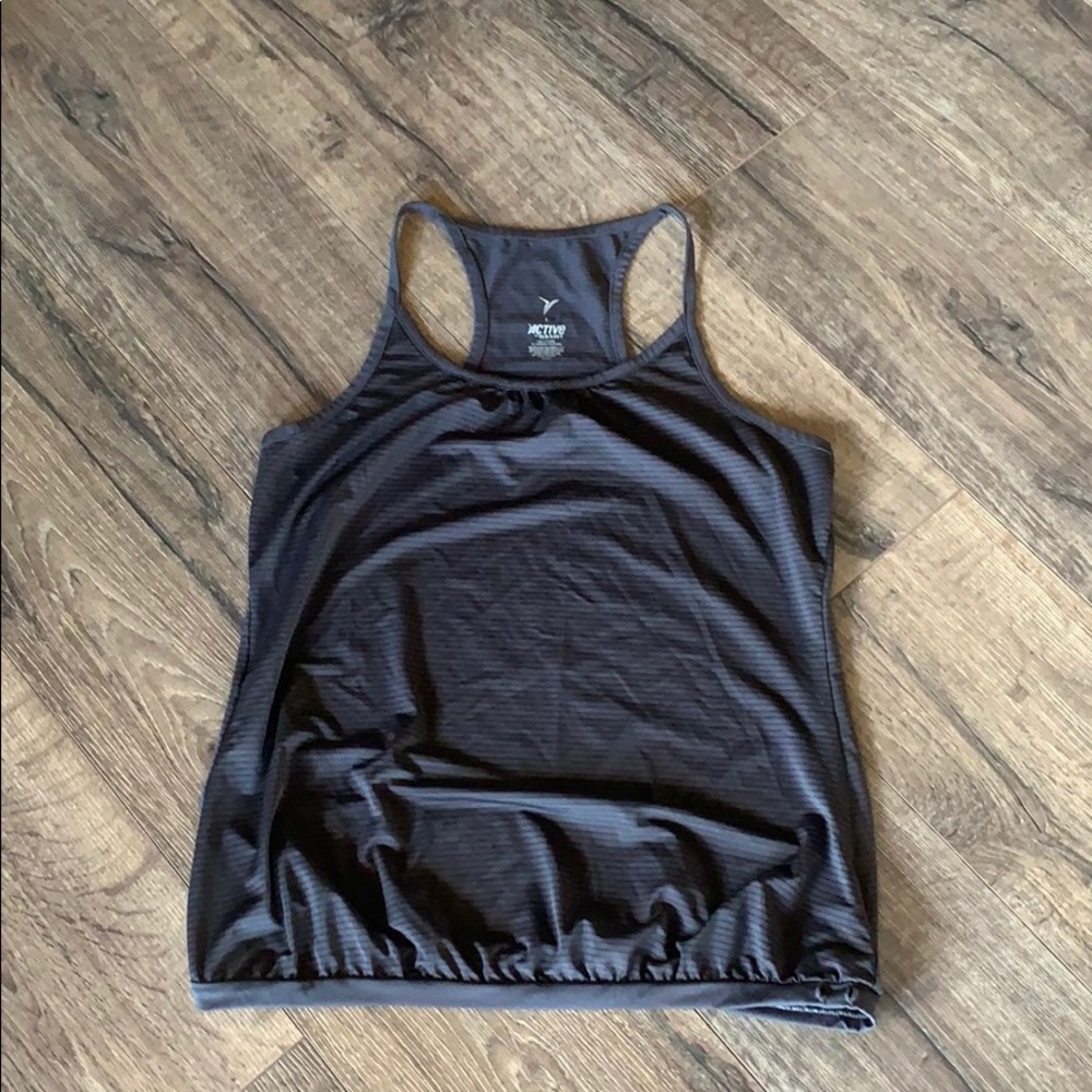 Grey workout tank top